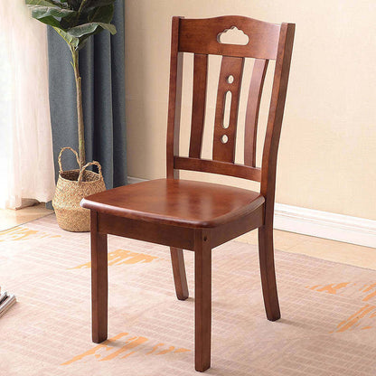 Traditional Chinese Rectangular Solid Wood Dining Chair Backrest For Dining Room