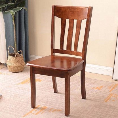 Traditional Chinese Rectangular Solid Wood Dining Chair Backrest For Dining Room