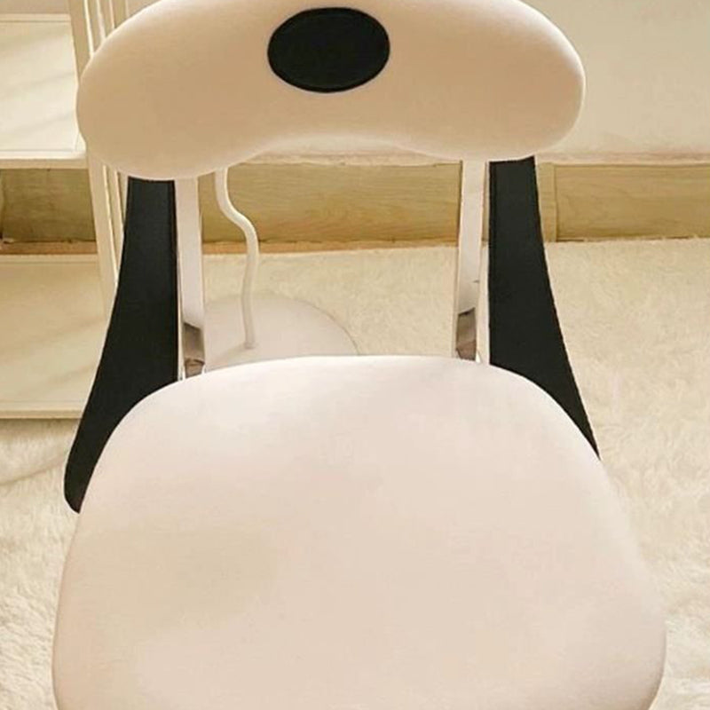 Modern Eclectic Dog Square Napa Leather Stainless Steel Dining Chair Backrest For Dining Room