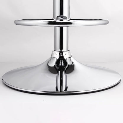 Modern Minimalist Rectangular Cushion PU Leather Stainless Steel Bar Stool Backrest For Dining Room