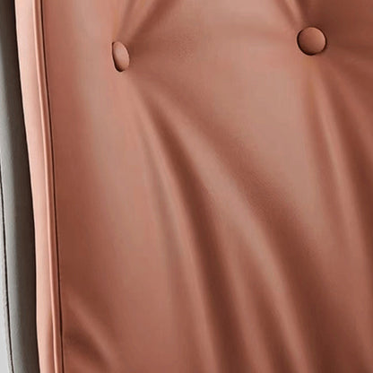 Modern Luxury Square Microfiber Leather High Density Rebound Foam Carbon Steel Dining Chair Backrest For Dining Room