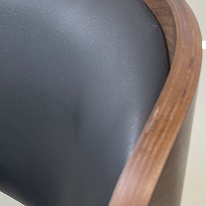 Modern Shabby Chic Oval Cat- Scratch-Resistant Leather Solid Wood Carbon Steel Sponge Backrest For Dining Room