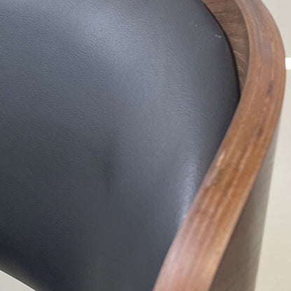 Modern Shabby Chic Oval Cat- Scratch-Resistant Leather Solid Wood Carbon Steel Sponge Backrest For Dining Room