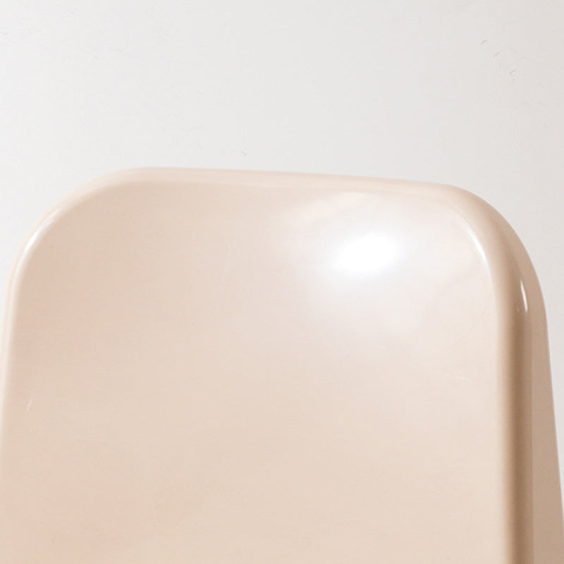 Modern Minimalist Square Seat Plastic Dining Chair Backrest For Dining Room
