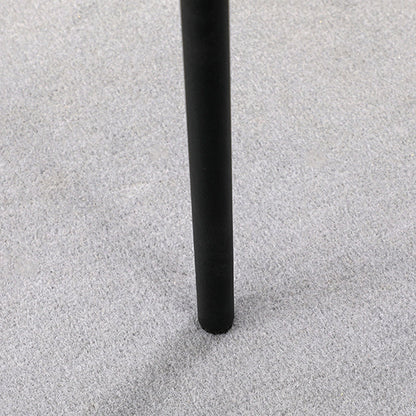 Modern Minimalist Round Solid Wood Iron Bar Stool For Dining Room