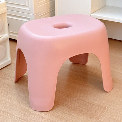 Modern Minimalist Elliptical PP Low Stool Armless Backless For Living Room