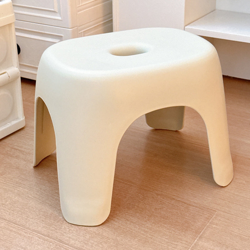 Modern Minimalist Elliptical PP Low Stool Armless Backless For Living Room