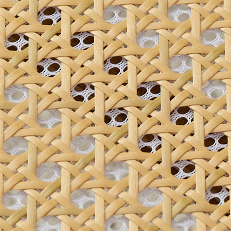 Traditional Rustic Foldable Rectangular Bamboo Polyester Resin Rattan Weaving Dining Chair Backrest Armrest For Dining Room