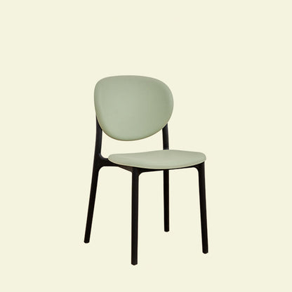 Contemporary Nordic Round PP Dining Chair Backrest Armless For Dining Room