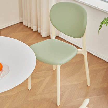 Contemporary Nordic Round PP Dining Chair Backrest Armless For Dining Room
