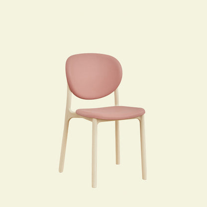 Contemporary Nordic Round PP Dining Chair Backrest Armless For Dining Room