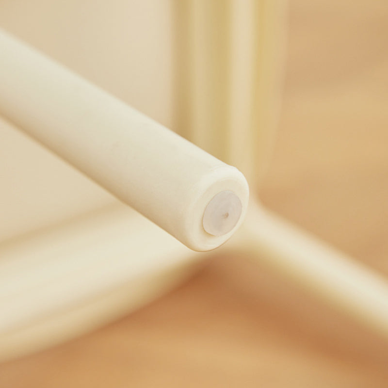 Contemporary Nordic Round PP Dining Chair Backrest Armless For Dining Room