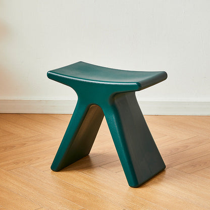 Modern Minimalist Geometric PE Plastic Kids Low Stool Backless Armless For Hallway