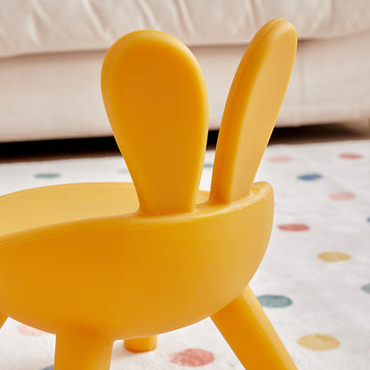 Modern Art Deco PE Rabbit Kids Low Stool Backrest Armless For Living Room
