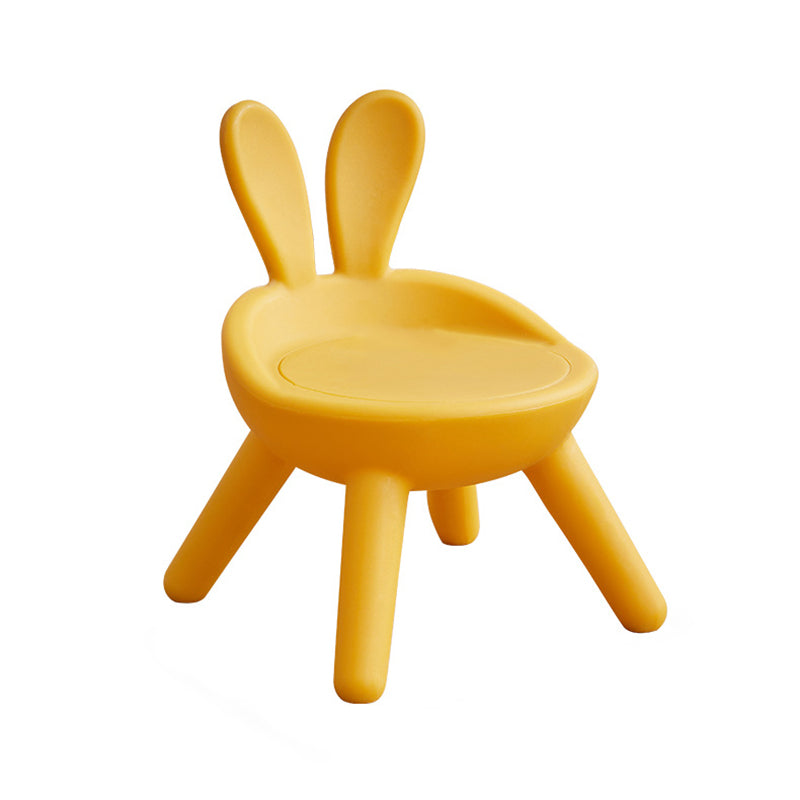 Modern Art Deco PE Rabbit Kids Low Stool Backrest Armless For Living Room