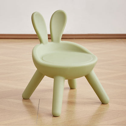 Modern Art Deco PE Rabbit Kids Low Stool Backrest Armless For Living Room