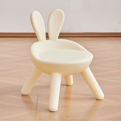 Modern Art Deco PE Rabbit Kids Low Stool Backrest Armless For Living Room