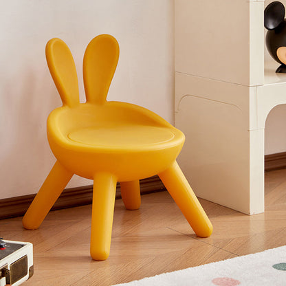 Modern Art Deco PE Rabbit Kids Low Stool Backrest Armless For Living Room