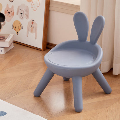 Modern Art Deco PE Rabbit Kids Low Stool Backrest Armless For Living Room