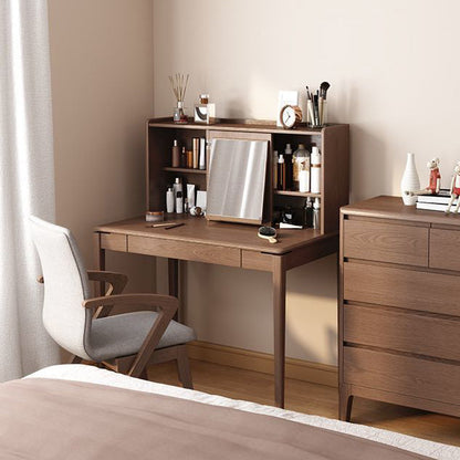 Contemporary Scandinavian Curved Square Cotton Linen Wood Dining Chair Backrest Armrest For Dining Room