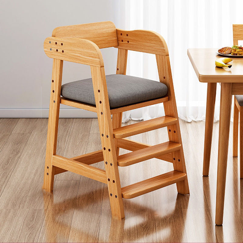 Modern Simplicity Kids Triple Square Fabric Rubberwood Dining Chair Backrest For Dining Room