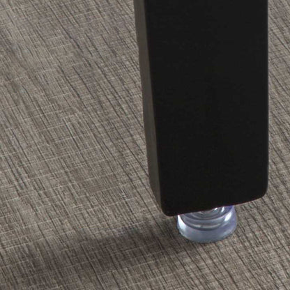 Contemporary Scandinavian Rectangular Square Rounded Leather Metal Dining Chair Backrest For Dining Room