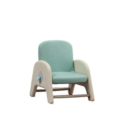 Modern Minimalist Kids Square Trapezoid Liftable PU Leather Metal Low Stool For Living Room