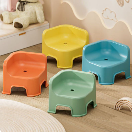 Modern Simplicity Kids Square Plastic Low Stool For Living Room