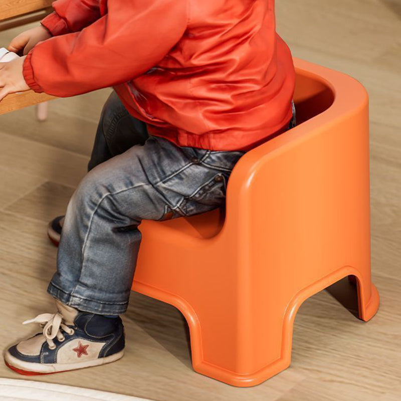 Modern Simplicity Kids Square Plastic Low Stool For Living Room