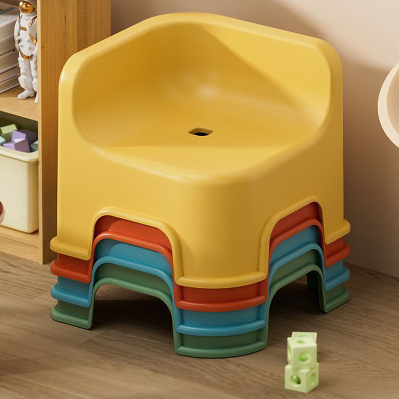 Modern Simplicity Kids Square Plastic Low Stool For Living Room