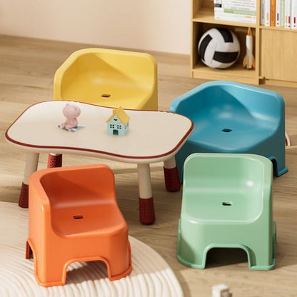 Modern Simplicity Kids Square Plastic Low Stool For Living Room