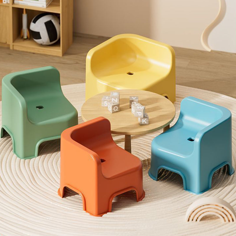 Modern Simplicity Kids Square Plastic Low Stool For Living Room
