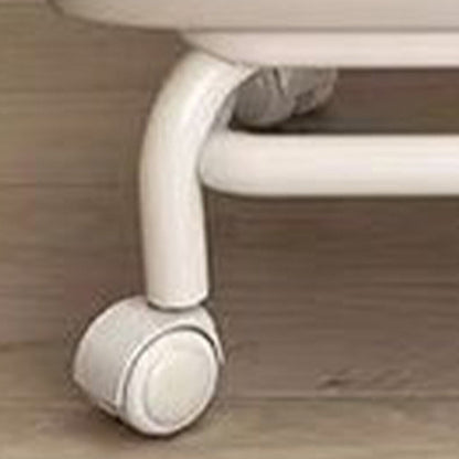 Modern Minimalist Curved Square Swivel Mobile Pulley Napa Leather Metal Chair Backrest For Living Room