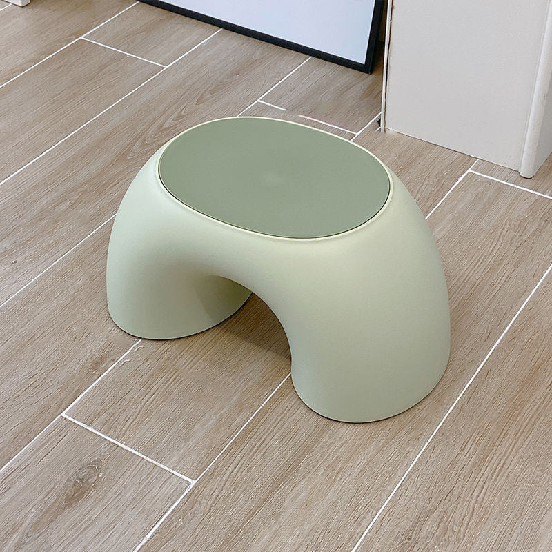 Modern Minimalist Kids Rainbow Shape PP Plastic Low Stool For Living Room