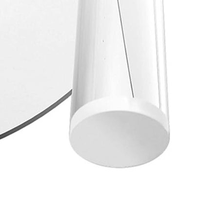 Modern Minimalist Acrylic Round Side Table With 2-Tier Storage For Bedroom & Living Room