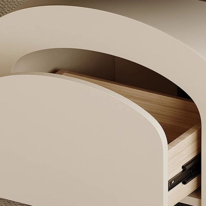 Contemporary Nordic Rock Slab & Wood Rectangular Coffee Table 1-Drawer With Lift-Top Function For Living Room & Bedroom