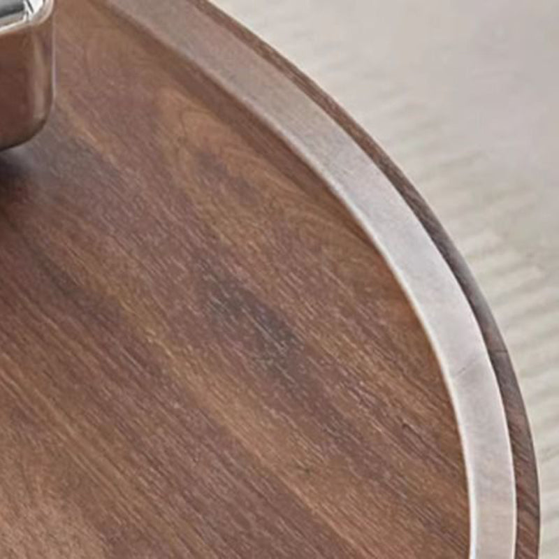 Modern Minimalist MDF & Iron Mango-Shaped Coffee Table For Bedroom & Living Room