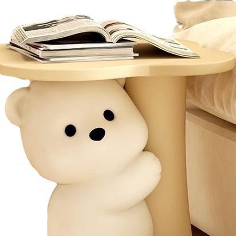 Contemporary Creative Resin Bear-Shaped Side Table For Bedroom & Living Room Decor