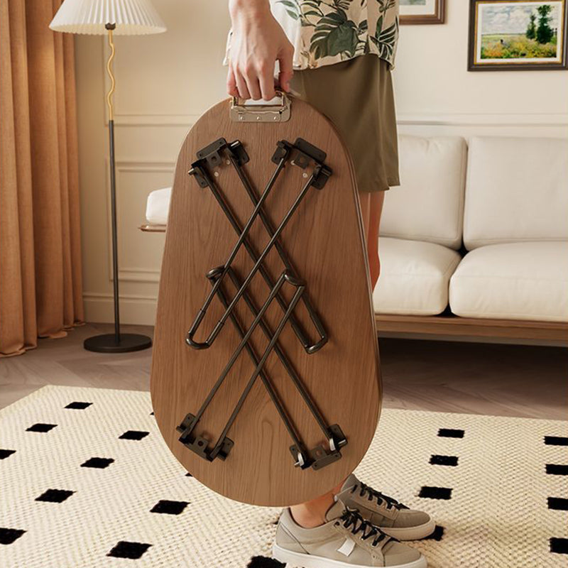 Contemporary Creative Wood Metal Beetle-Shaped Coffee Table With Folding Design For Living Room And Bedroom