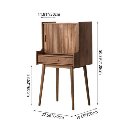 Traditional Vintage Wood Rectangular Makeup Vanity With 1-Drawer For Bedroom And Living Room