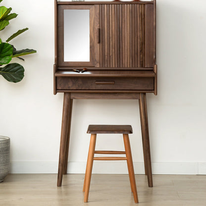 Traditional Vintage Wood Rectangular Makeup Vanity With 1-Drawer For Bedroom And Living Room