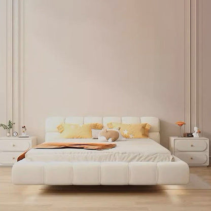 Modern Minimalist Solid Wood & Metal Oval Rounded Nightstand 2-Drawer For Bedroom