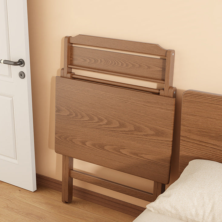 Modern Minimalist Solid Wood X-Shaped Rectangular Foldable End Table For Bedroom & Living Room