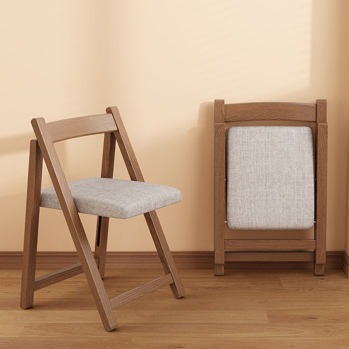 Modern Minimalist Solid Wood X-Shaped Rectangular Foldable End Table For Bedroom & Living Room