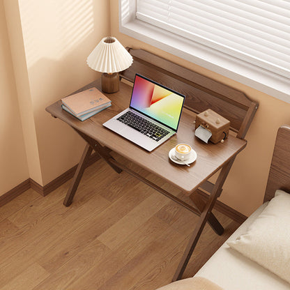 Modern Minimalist Solid Wood X-Shaped Rectangular Foldable End Table For Bedroom & Living Room