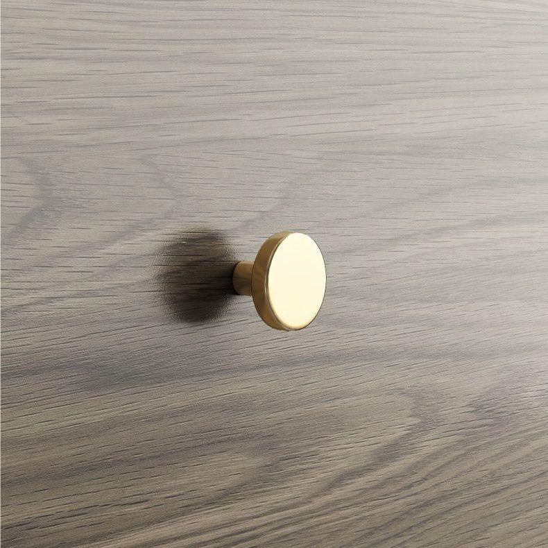 Modern Art Deco Wood Panel Solid Wood Metal Cat-Shaped Cylindrical Nightstand With 2 Drawers For Bedroom
