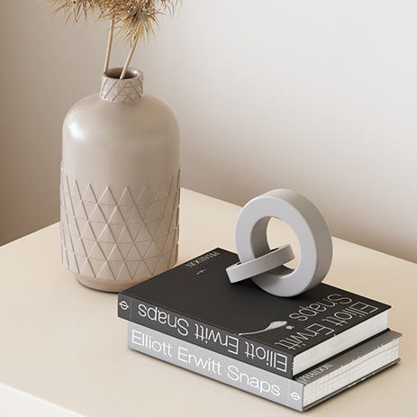 Modern Minimalist Engineered Wood Rounded Square Nightstand 1-Drawer For Bedroom