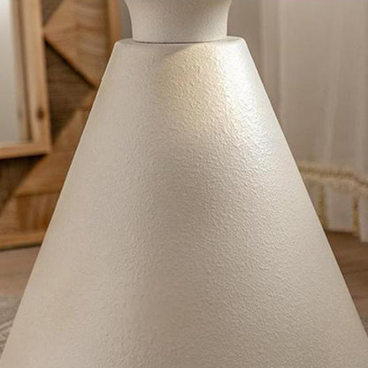 Traditional Vintage Round Magnesium Oxide Wood End Table 1-Tier For Dining Room