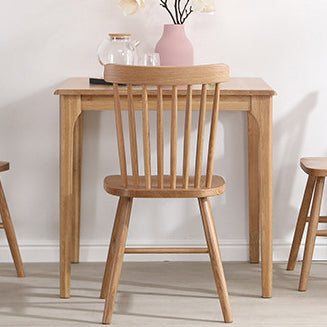 Traditional Japanese Square Wood Coffee Table 1-Tier For Dining Room