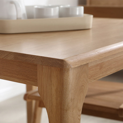 Traditional Japanese Square Wood Coffee Table 1-Tier For Dining Room